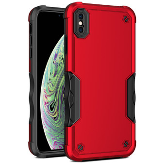 Cubix Armor Series Apple iPhone XS MAX Case [10FT Military Drop Protection] Shockproof Protective Phone Cover Slim Thin Case for Apple iPhone XS MAX (Red)