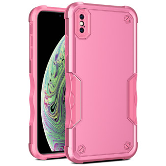 Cubix Armor Series Apple iPhone XS MAX Case [10FT Military Drop Protection] Shockproof Protective Phone Cover Slim Thin Case for Apple iPhone XS MAX (Pink)
