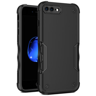 Cubix Armor Series Apple iPhone 8 Plus / iPhone 7 Plus Case [10FT Military Drop Protection] Shockproof Protective Phone Cover Slim Thin Case for Apple iPhone 8 Plus / iPhone 7 Plus (Black)