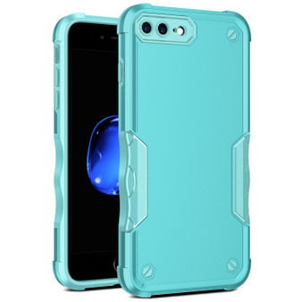 Cubix Armor Series Apple iPhone 8 Plus / iPhone 7 Plus Case [10FT Military Drop Protection] Shockproof Protective Phone Cover Slim Thin Case for Apple iPhone 8 Plus / iPhone 7 Plus (Aqua)