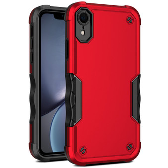 Cubix Armor Series Apple iPhone XR Case [10FT Military Drop Protection] Shockproof Protective Phone Cover Slim Thin Case for Apple iPhone XR (Red)