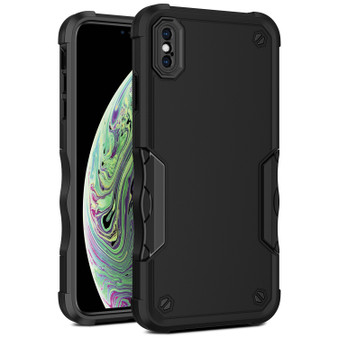 Cubix Armor Series Apple iPhone XS MAX Case [10FT Military Drop Protection] Shockproof Protective Phone Cover Slim Thin Case for Apple iPhone XS MAX (Black)