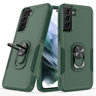 Cubix Mystery Case for Samsung Galaxy S21 Plus Military Grade Shockproof with Metal Ring Kickstand for Samsung Galaxy S21 Plus Phone Case - Olive Green
