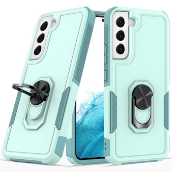 Cubix Mystery Case for Samsung Galaxy S22 Plus Military Grade Shockproof with Metal Ring Kickstand for Samsung Galaxy S22 Plus Phone Case - Aqua