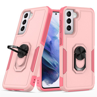 Cubix Mystery Case for Samsung Galaxy S21 Military Grade Shockproof with Metal Ring Kickstand for Samsung Galaxy S21 Phone Case - Pink