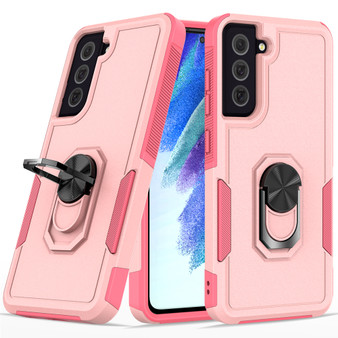 Cubix Mystery Case for Samsung Galaxy S21 FE Military Grade Shockproof with Metal Ring Kickstand for Samsung Galaxy S21 FE Phone Case - Pink