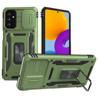 Cubix Artemis Series Back Cover for Samsung Galaxy M52 5G Case with Stand & Slide Camera Cover Military Grade Drop Protection Case for Samsung Galaxy M52 5G (Olive Green) 