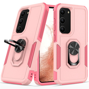Cubix Mystery Case for Samsung Galaxy S23 Plus Military Grade Shockproof with Metal Ring Kickstand for Samsung Galaxy S23 Plus Phone Case - Pink
