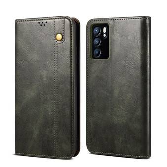 Cubix Flip Cover for Oppo Reno6 Pro 5G /Reno 6 Pro 5G  Handmade Leather Wallet Case with Kickstand Card Slots Magnetic Closure for Oppo Reno6 Pro 5G /Reno 6 Pro 5G (Forest Green)