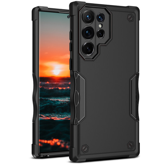 Cubix Armor Series Samsung Galaxy S22 Ultra Case [10FT Military Drop Protection] Shockproof Protective Phone Cover Slim Thin Case for Samsung Galaxy S22 Ultra (Black)