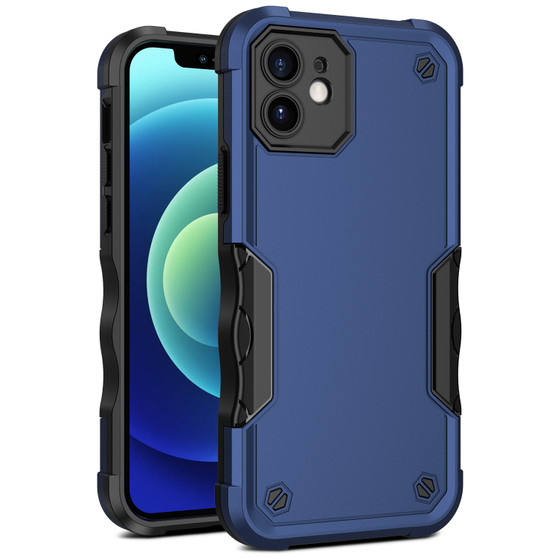 Cubix Armor Series Apple iPhone 11 Case [10FT Military Drop Protection] Shockproof Protective Phone Cover Slim Thin Case for Apple iPhone 11 (Navy Blue)