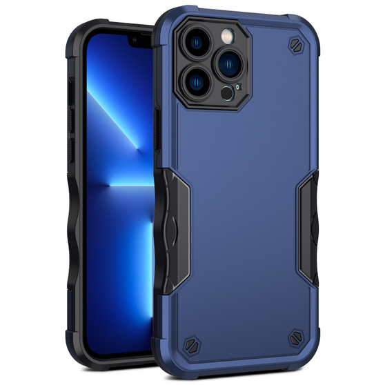 Cubix Armor Series Apple iPhone 12 Pro Max (6.7 Inch) Case [10FT Military Drop Protection] Shockproof Protective Phone Cover Slim Thin Case for Apple iPhone 12 Pro Max (6.7 Inch) (Navy Blue)