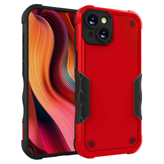 Cubix Armor Series Apple iPhone 14 Case [10FT Military Drop Protection] Shockproof Protective Phone Cover Slim Thin Case for Apple iPhone 14 (Red)