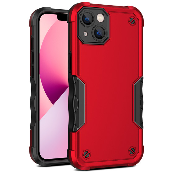 Cubix Armor Series Apple iPhone 13 Case [10FT Military Drop Protection] Shockproof Protective Phone Cover Slim Thin Case for Apple iPhone 13 (Red)