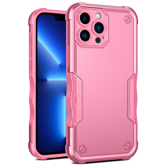 Cubix Armor Series Apple iPhone 14 Pro Case [10FT Military Drop Protection] Shockproof Protective Phone Cover Slim Thin Case for Apple iPhone 14 Pro (Pink)