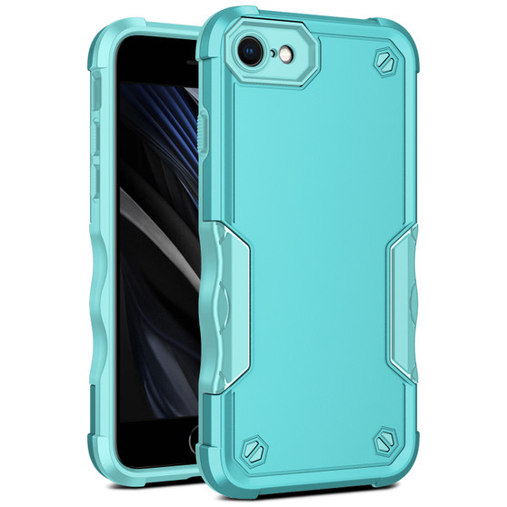 Cubix Armor Series Apple iPhone 8 / iPhone 7 / iPhone SE 2020/2022 Case [10FT Military Drop Protection] Shockproof Protective Phone Cover Slim Thin Case for Apple iPhone 8 / iPhone 7 / iPhone SE 2020/2022 (Aqua)