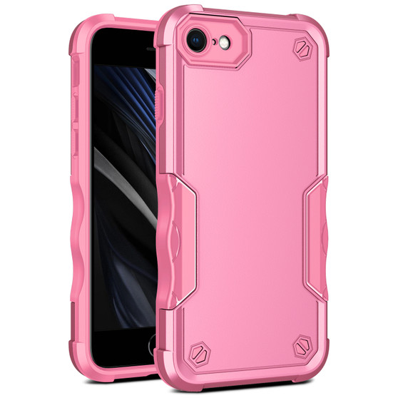 Cubix Armor Series Apple iPhone 8 / iPhone 7 / iPhone SE 2020/2022 Case [10FT Military Drop Protection] Shockproof Protective Phone Cover Slim Thin Case for Apple iPhone 8 / iPhone 7 / iPhone SE 2020/2022 (Pink)