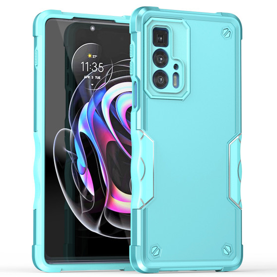 Cubix Armor Series Motorola Edge 20 Pro Case [10FT Military Drop Protection] Shockproof Protective Phone Cover Slim Thin Case for Motorola Edge 20 Pro (Aqua)