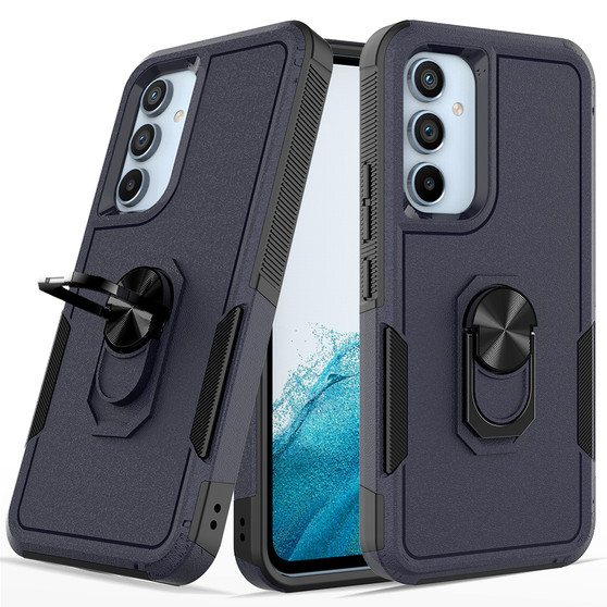 Cubix Mystery Case for Samsung Galaxy A54 5G Military Grade Shockproof with Metal Ring Kickstand for Samsung Galaxy A54 5G Phone Case - Navy Blue