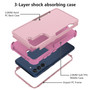 Cubix Capsule Back Cover For Samsung Galaxy S21 FE 5G Shockproof Dust Drop Proof 3-Layer Full Body Protection Rugged Heavy Duty Durable Cover Case (Pink)