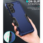 Cubix Armor Series Samsung Galaxy S21 FE Case [10FT Military Drop Protection] Shockproof Protective Phone Cover Slim Thin Case for Samsung Galaxy S21 FE (Navy Blue)
