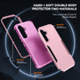 Cubix Capsule Back Cover For Samsung Galaxy A54 5G Shockproof Dust Drop Proof 3-Layer Full Body Protection Rugged Heavy Duty Durable Cover Case (Pink)