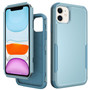 Cubix Capsule Back Cover For Apple iPhone 11 Shockproof Dust Drop Proof 3-Layer Full Body Protection Rugged Heavy Duty Durable Cover Case (Aqua)