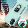 Cubix Mystery Case for Apple iPhone 11 Military Grade Shockproof with Metal Ring Kickstand for Apple iPhone 11 Phone Case - Aqua