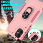 Cubix Mystery Case for Apple iPhone 11 Military Grade Shockproof with Metal Ring Kickstand for Apple iPhone 11 Phone Case - Pink