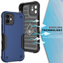 Cubix Armor Series Apple iPhone 11 Case [10FT Military Drop Protection] Shockproof Protective Phone Cover Slim Thin Case for Apple iPhone 11 (Navy Blue)