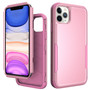 Cubix Capsule Back Cover For Apple iPhone 11 Pro Shockproof Dust Drop Proof 3-Layer Full Body Protection Rugged Heavy Duty Durable Cover Case (Pink)