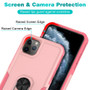 Cubix Mystery Case for Apple iPhone 11 Pro Military Grade Shockproof with Metal Ring Kickstand for Apple iPhone 11 Pro Phone Case - Pink
