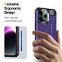 Cubix [Tough Armor] Case for Apple iPhone 11 Pro [Military-Grade Drop Tested] Slim Rugged Defense Shield Shock Resistant Hybrid Heavy Duty Back Cover Kickstand (Purple)