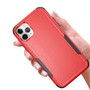 Cubix Capsule Back Cover For Apple iPhone 11 Pro Shockproof Dust Drop Proof 3-Layer Full Body Protection Rugged Heavy Duty Durable Cover Case (Red)