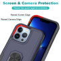 Cubix Mystery Case for Apple iPhone 13 Pro Military Grade Shockproof with Metal Ring Kickstand for Apple iPhone 13 Pro Phone Case - Navy Blue