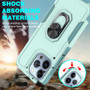 Cubix Mystery Case for Apple iPhone 13 Pro Military Grade Shockproof with Metal Ring Kickstand for Apple iPhone 13 Pro Phone Case - Aqua