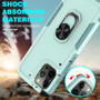 Cubix Mystery Case for Apple iPhone 12 Pro Max (6.7 Inch) Military Grade Shockproof with Metal Ring Kickstand for Apple iPhone 12 Pro Max (6.7 Inch) Phone Case - Aqua