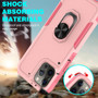 Cubix Mystery Case for Apple iPhone 12 Pro Max (6.7 Inch) Military Grade Shockproof with Metal Ring Kickstand for Apple iPhone 12 Pro Max (6.7 Inch) Phone Case - Pink