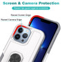 Cubix Mystery Case for Apple iPhone 13 Pro Military Grade Shockproof with Metal Ring Kickstand for Apple iPhone 13 Pro Phone Case - White