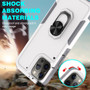 Cubix Mystery Case for Apple iPhone 12 Pro Max (6.7 Inch) Military Grade Shockproof with Metal Ring Kickstand for Apple iPhone 12 Pro Max (6.7 Inch) Phone Case - White