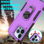Cubix Mystery Case for Apple iPhone 13 Pro Military Grade Shockproof with Metal Ring Kickstand for Apple iPhone 13 Pro Phone Case - Purple