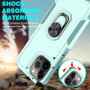 Cubix Mystery Case for Apple iPhone 13 Pro Max Military Grade Shockproof with Metal Ring Kickstand for Apple iPhone 13 Pro Max Phone Case - Aqua