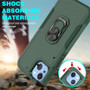 Cubix Mystery Case for Apple iPhone 14 Plus Military Grade Shockproof with Metal Ring Kickstand for Apple iPhone 14 Plus Phone Case - Olive Green