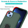 Cubix Mystery Case for Apple iPhone 14 Plus Military Grade Shockproof with Metal Ring Kickstand for Apple iPhone 14 Plus Phone Case - Olive Green
