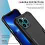 Cubix Armor Series Apple iPhone 12 Pro Case [10FT Military Drop Protection] Shockproof Protective Phone Cover Slim Thin Case for Apple iPhone 12 Pro (Black)