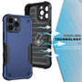 Cubix Armor Series Apple iPhone 14 Pro Case [10FT Military Drop Protection] Shockproof Protective Phone Cover Slim Thin Case for Apple iPhone 14 Pro (Navy Blue)