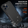Cubix Armor Series Apple iPhone 13 Pro Case [10FT Military Drop Protection] Shockproof Protective Phone Cover Slim Thin Case for Apple iPhone 13 Pro (Black)