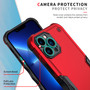 Cubix Armor Series Apple iPhone 13 Pro Max Case [10FT Military Drop Protection] Shockproof Protective Phone Cover Slim Thin Case for Apple iPhone 13 Pro Max (Red)