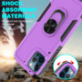 Cubix Mystery Case for Apple iPhone 12 Pro / iPhone 12 (6.1 Inch) Military Grade Shockproof with Metal Ring Kickstand for Apple iPhone 12 Pro / iPhone 12 (6.1 Inch) Phone Case - Purple