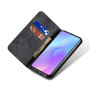 Cubix Denim Flip Cover for Redmi K20 / Redmi K20 Pro Case Premium Luxury Slim Wallet Folio Case Magnetic Closure Flip Cover with Stand and Credit Card Slot (Black)